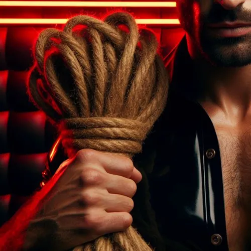 Raznolika oprema za vezivanje, uključujući lisice, konopce i trake, dizajnirana za istraživanje BDSM užitaka