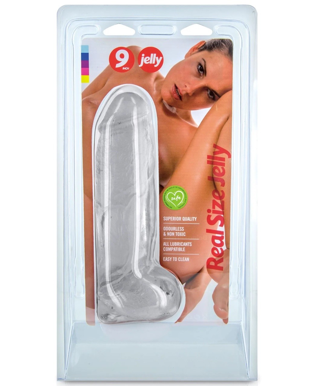 Silikonski dildo | Real Jelly Clear 22 cm
