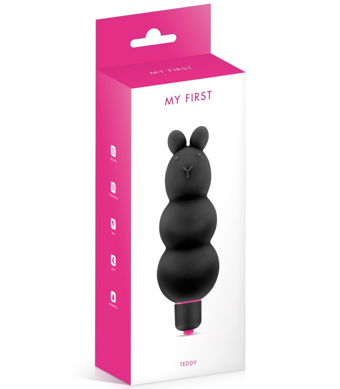 Meda vibrator silikonski | My First Teddy Black