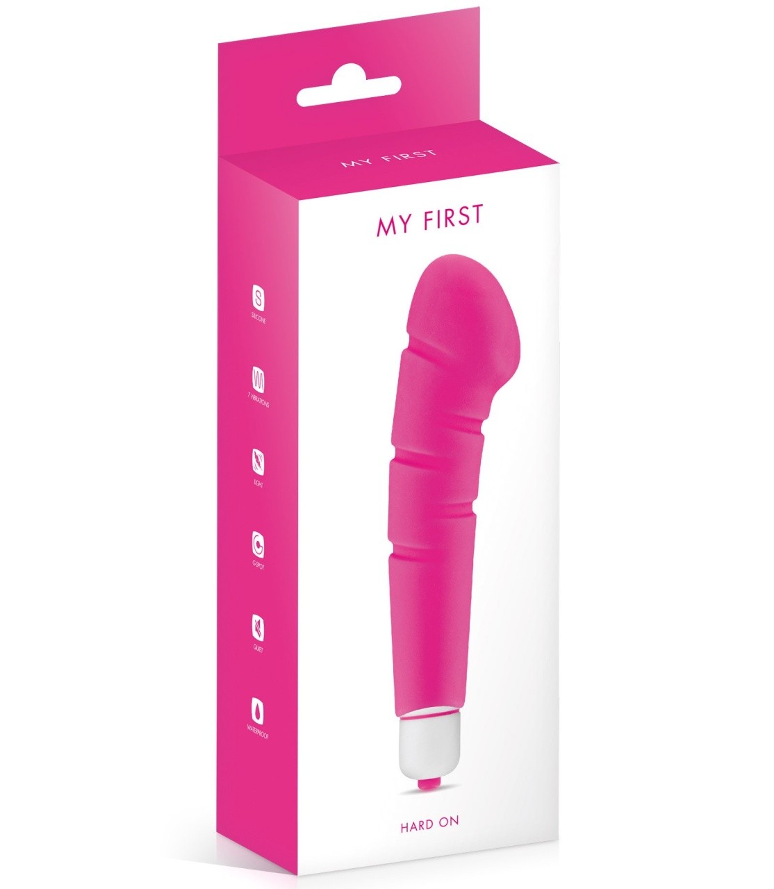 Klitoralni vibrator od silikona | My First Hard On Pink