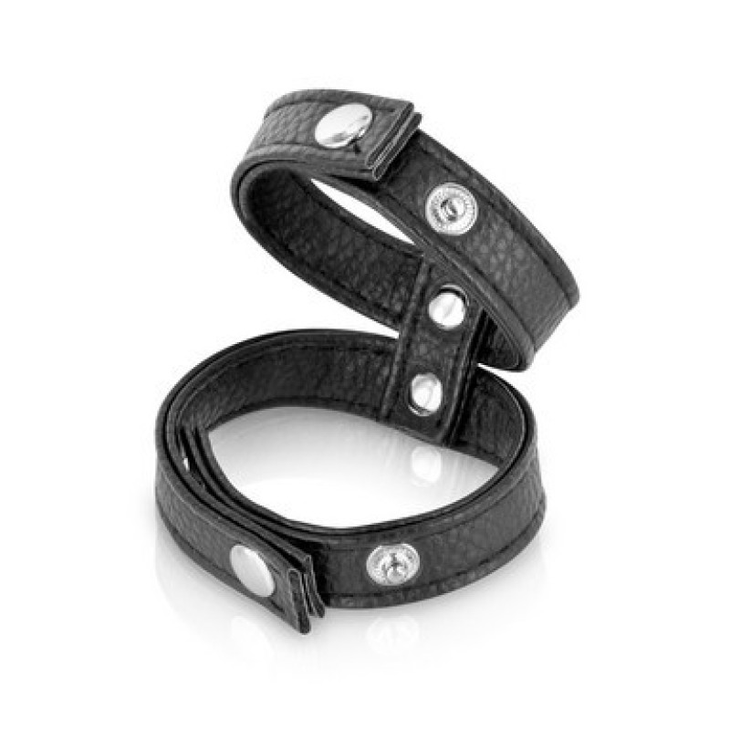 Fetish double cock ring