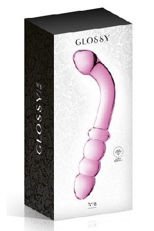 Stakleni dildo | Glossy 8 Pink