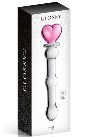 Stakleni analni dildo | Glossy Srce