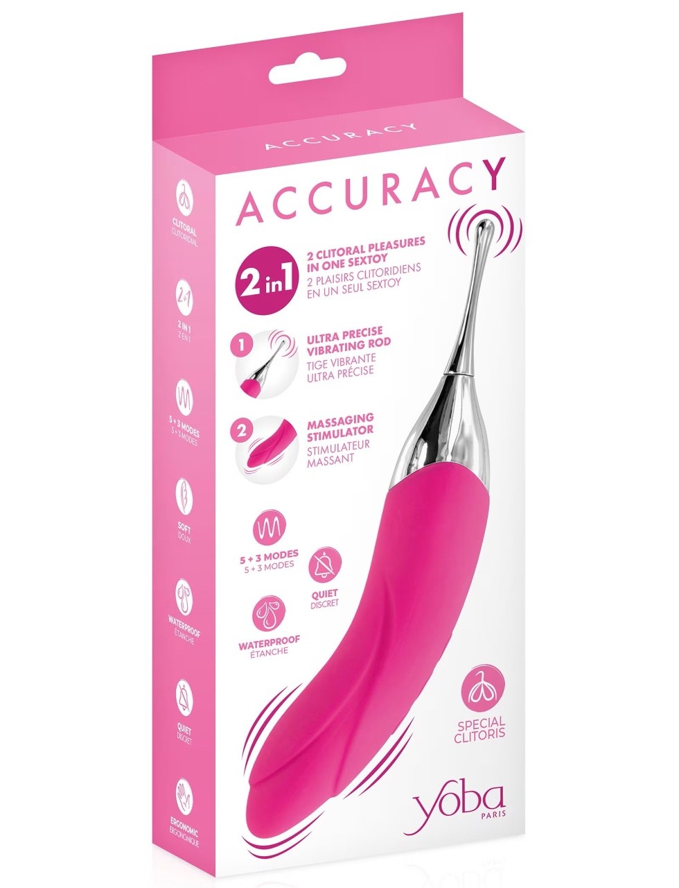Vibrator Stimulator 2u1 | Accuracy Pink