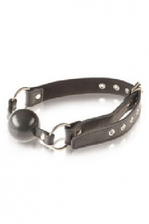 Leather silicon ball black