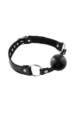 Leather silicon ball black