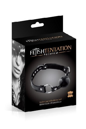 Leather silicon ball black