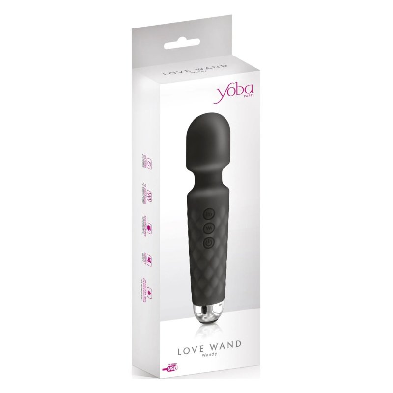 Klitoralni vibrator punjiv | Yoba Wand Crni