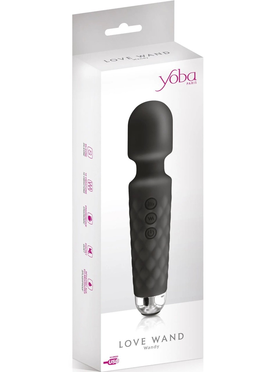 Klitoralni vibrator punjiv | Yoba Wand Crni