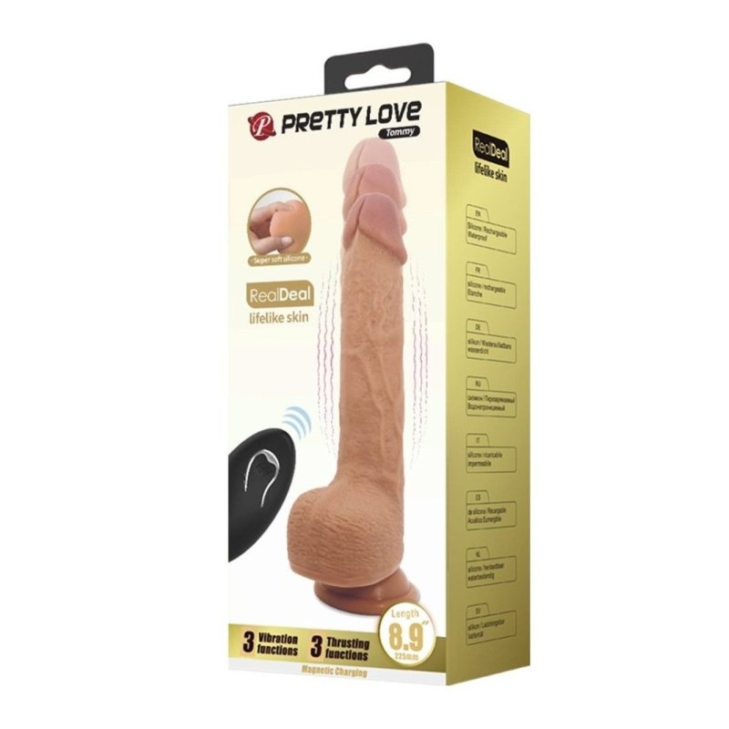 Pokretljivi vibrator na daljinski | Tommy 22 cm