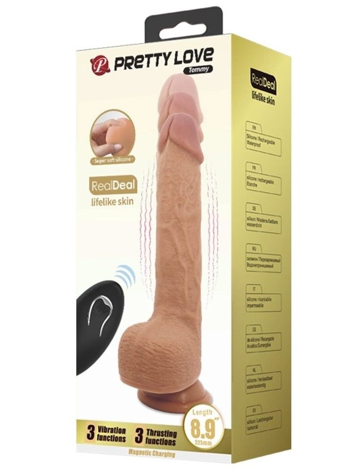 Pokretljivi vibrator na daljinski | Tommy 22 cm