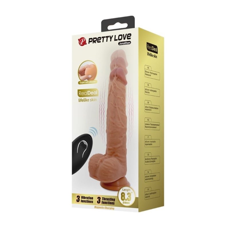 Pokretljivi vibrator na daljinski | Jonathan 21 cm