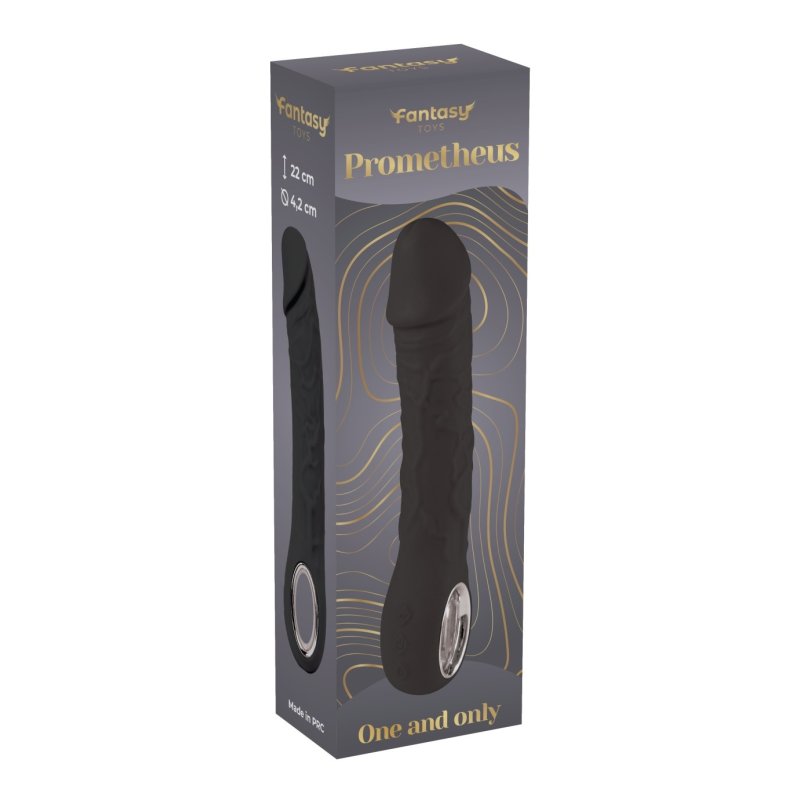 Silikonski Vibrator sa grejanjem | Prometheus Black