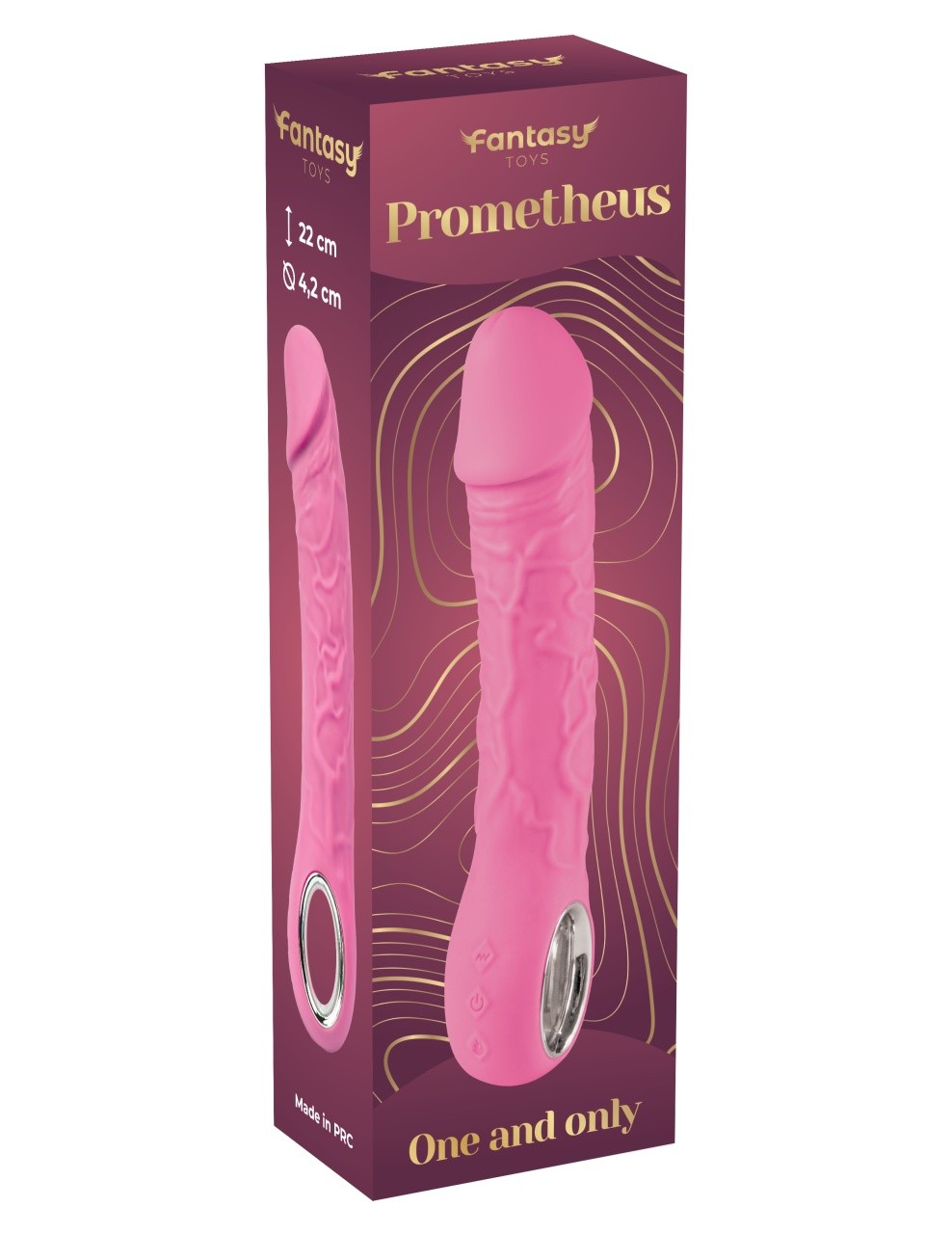 Silikonski Vibrator sa grejanjem | Prometheus Pink