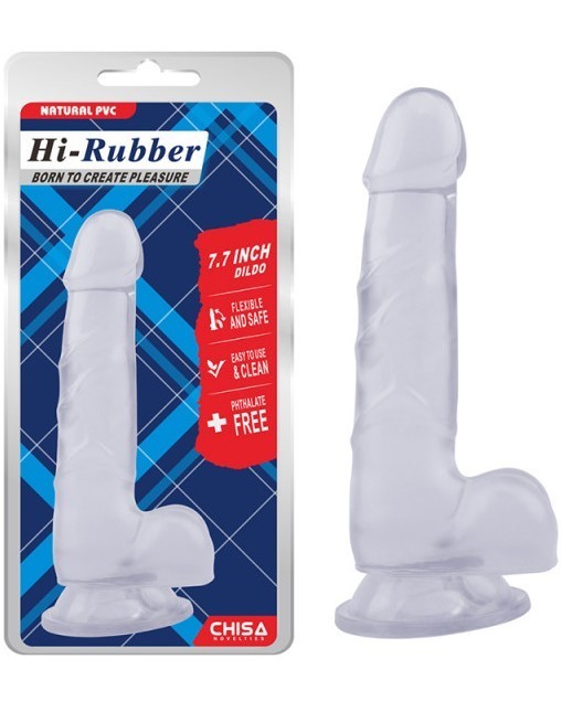Clear dildo 19.5 cm