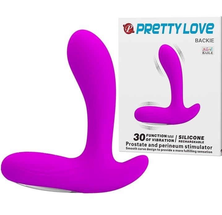 Masažer prostate silikonski | Backie Pink
