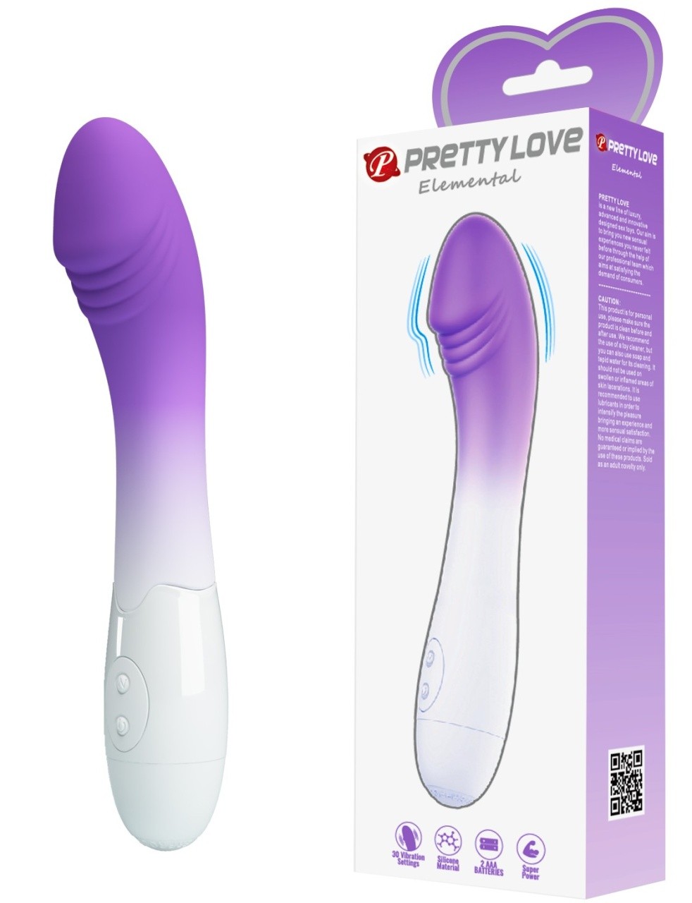 Vibrator za G-tačku | Elemental Purple/white