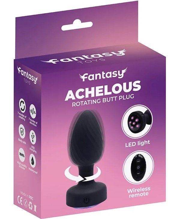 Rotirajući analni vibrator | Achelous Rotating Butt Plug