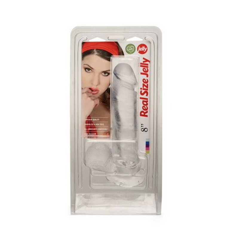 Real size jelly white 8