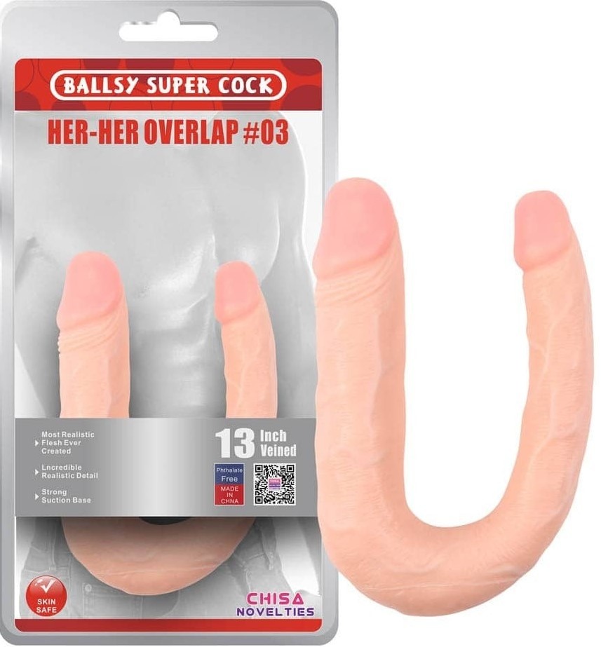 Dvostruki dildo analno -vaginalni | Double dong 38 cm