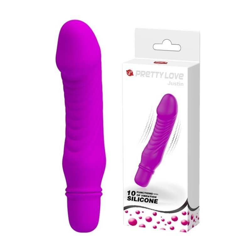 Silikonski violet mini vibrator | Stev