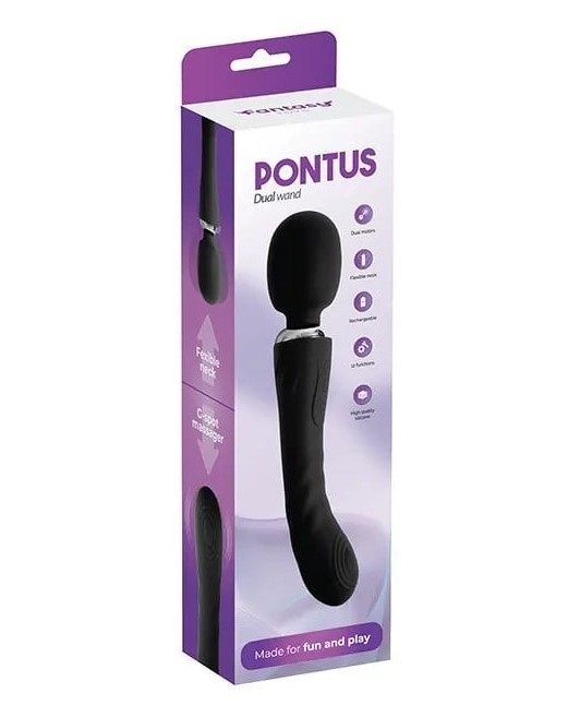 Dupli Wand vibrator | Pontus Dual Black