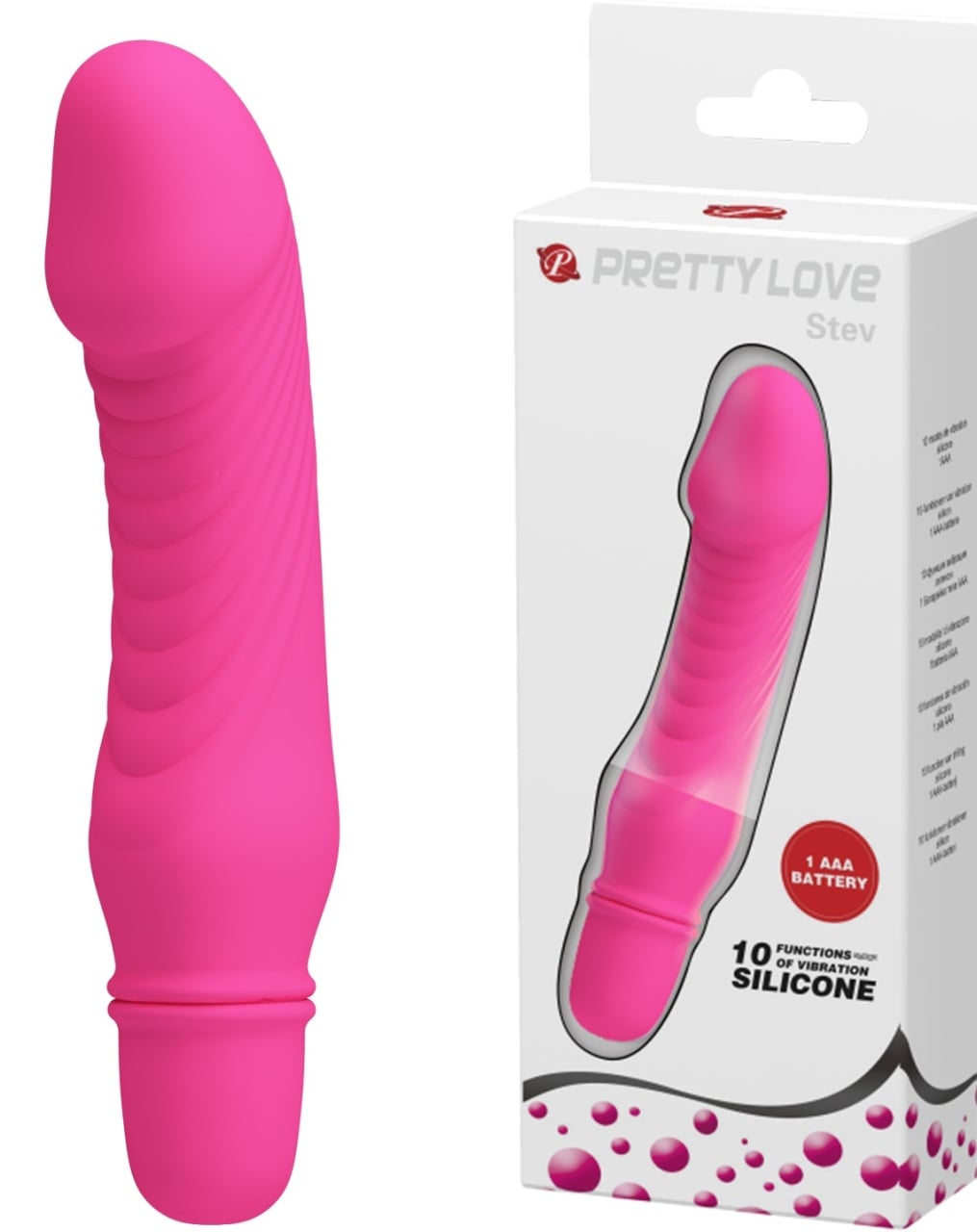 Silikonski pink mini vibrator | Stev