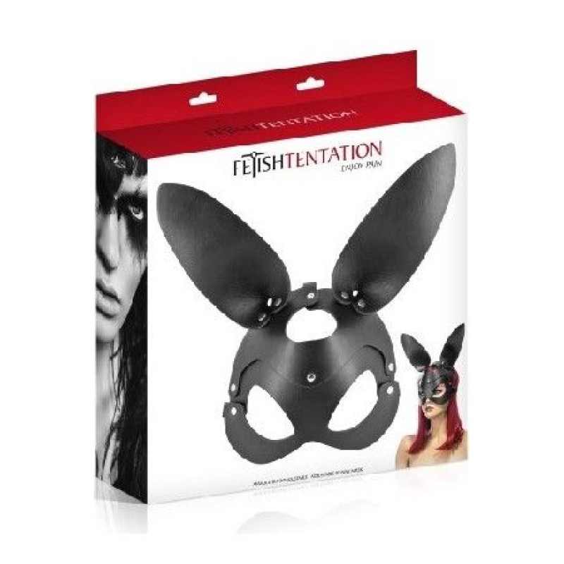 Fetish bunny maska black