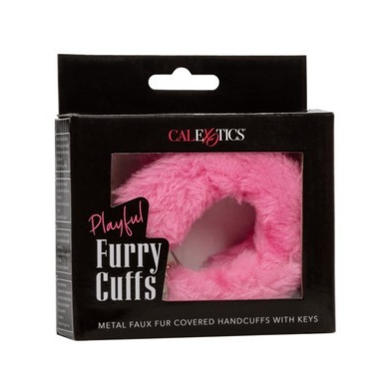 Furry cuffs pink