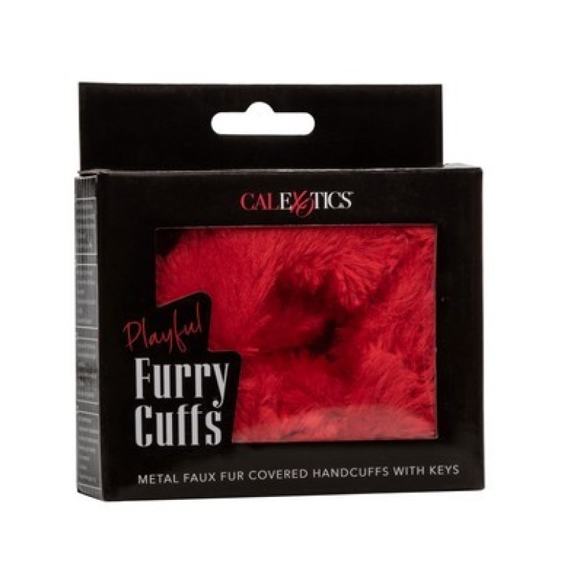 Furry cuffs red