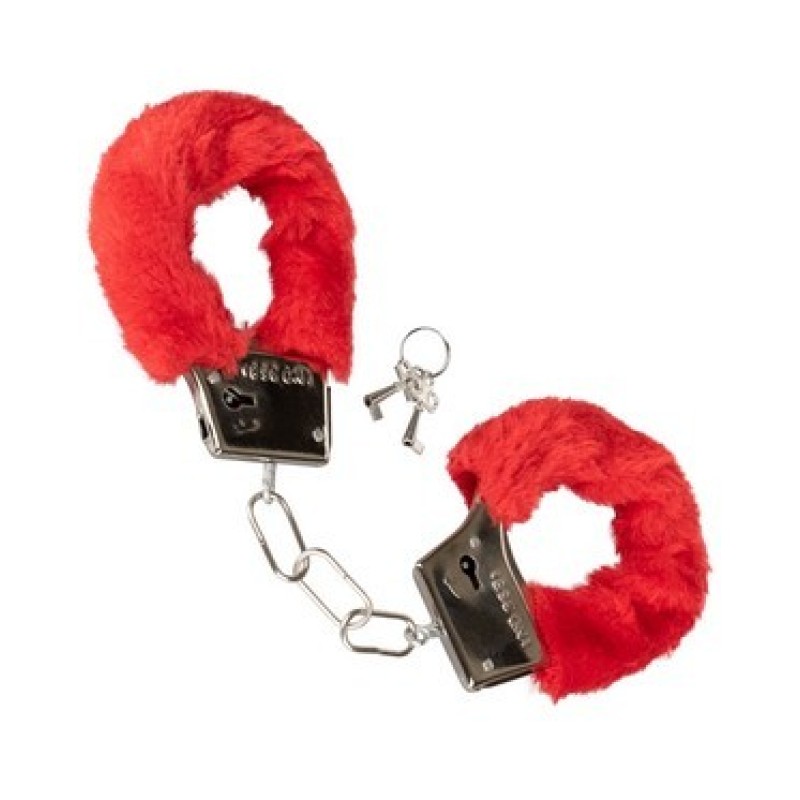 Furry cuffs red