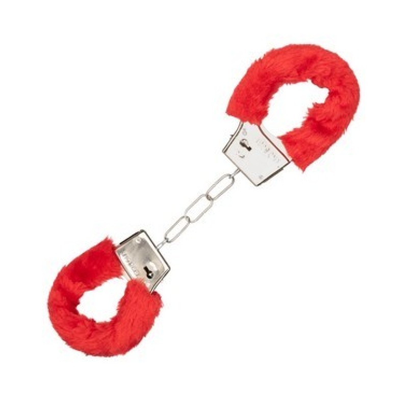 Furry cuffs red