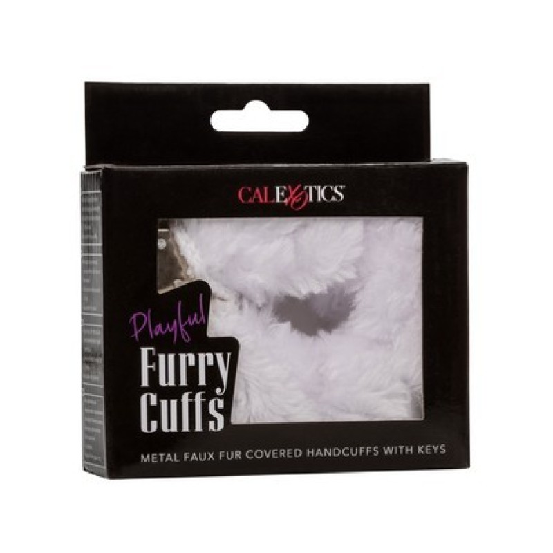 Furry cuffs white