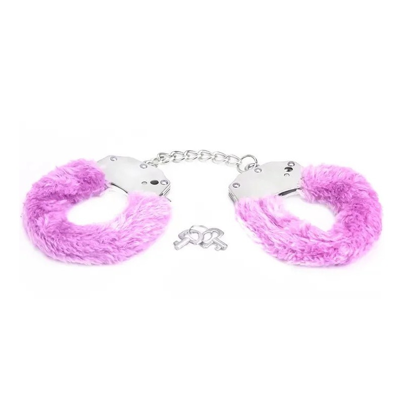 Lisice sa krznom pink