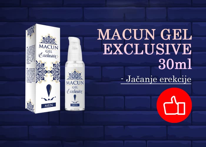 Macun Exclusive Gel za potenciju, jaku erekciju i povećanje penisa (30 ml) - Adam i Steva Sex Shop