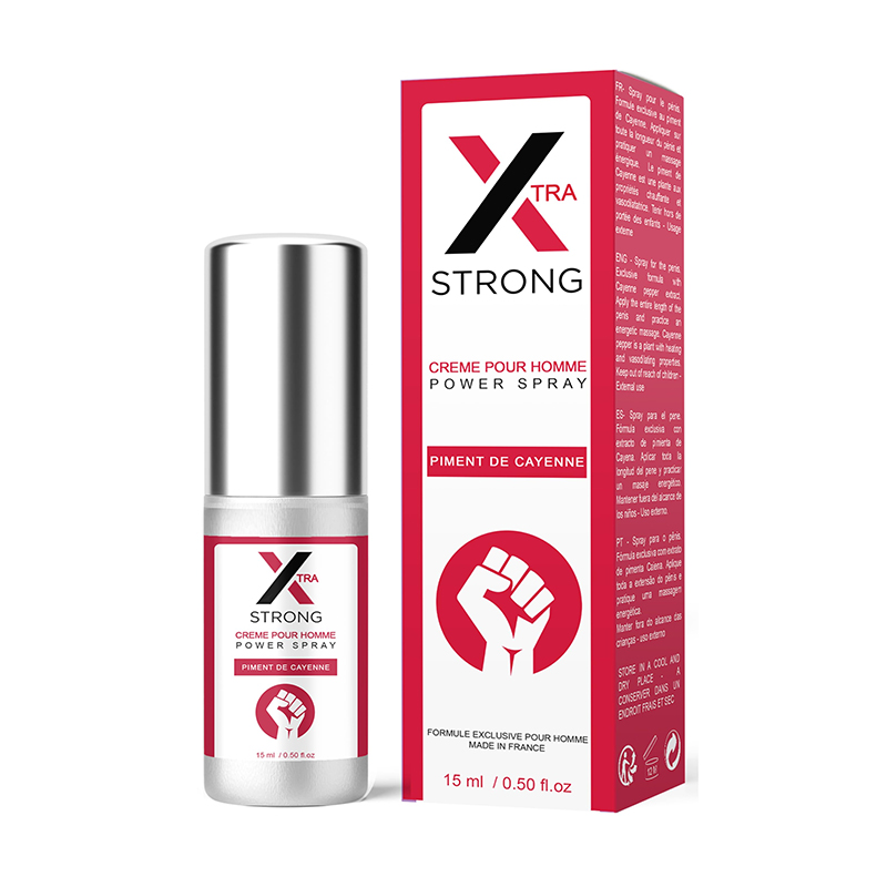 Xtra Strong sprej za stimulaciju erekcije sa efektom zagrevanja (15 ml)