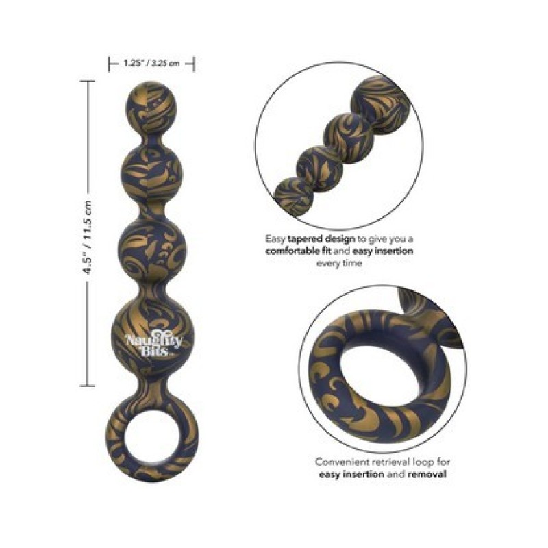 CalExotics Naughty Bits Butt Balls Silikonske analne kuglice