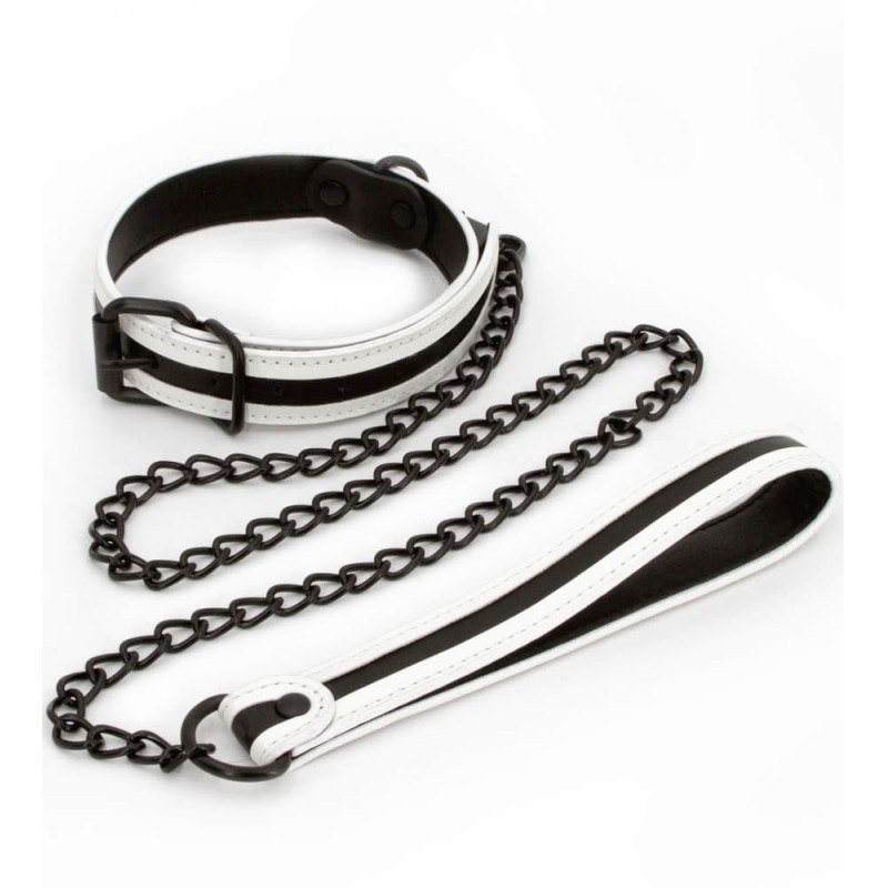 GLO in the dark Bondage BDSM fluorescentna ogrlica i povodac