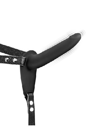 Fetish Tentation Strap-On sa vibrirajućim dildom (crni)