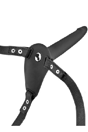 Fetish Tentation Strap-On sa vibrirajućim dildom (crni)