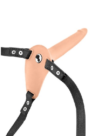 Fetish Tentation Strap-On sa vibrirajućim dildom (boja kože)