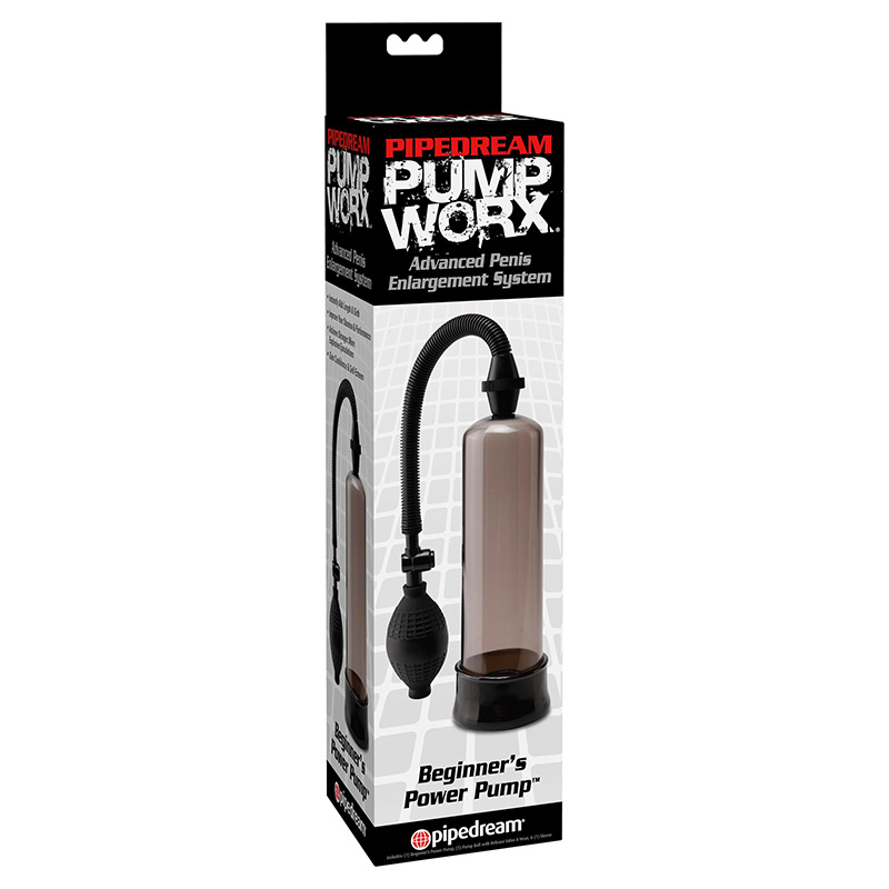 Pumpa za penis Pump Worx - Beginner's Power Pump (crna)
