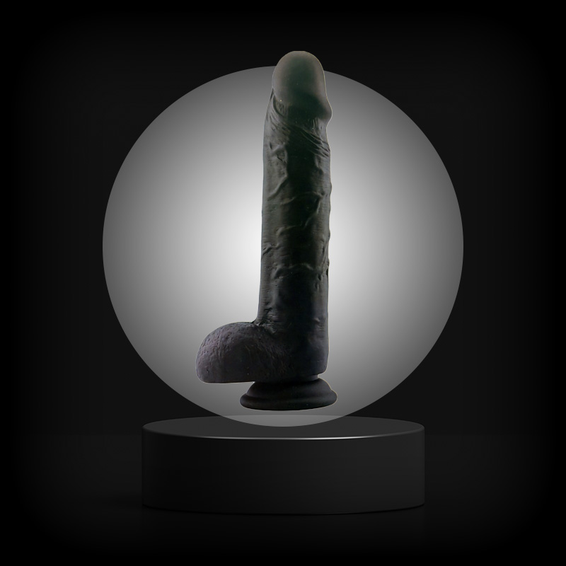 Black Empire Crni silikonski dildo 9 inča