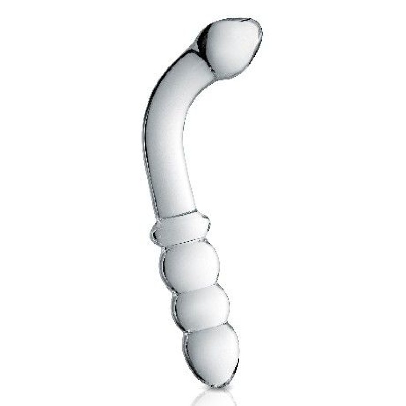 GLOSSY DILDO 8 CLEAR