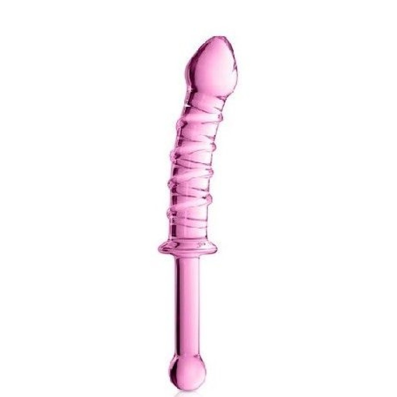 GLOSSY DILDO 16 PINK