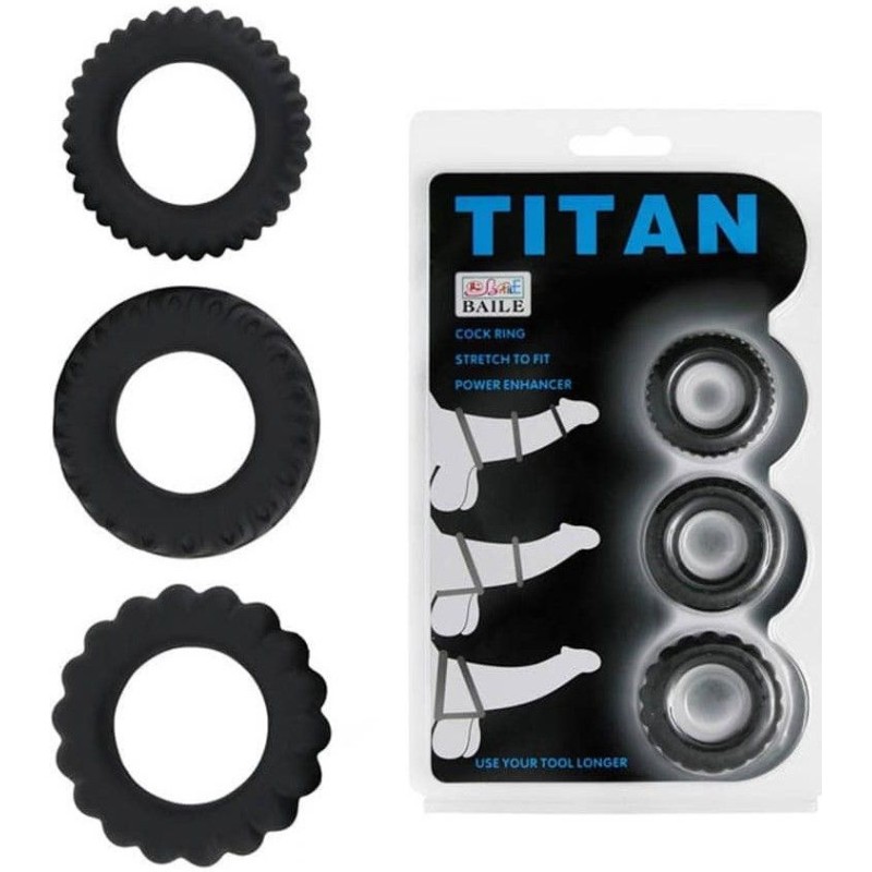 TITAN 3 SET PRSTENA