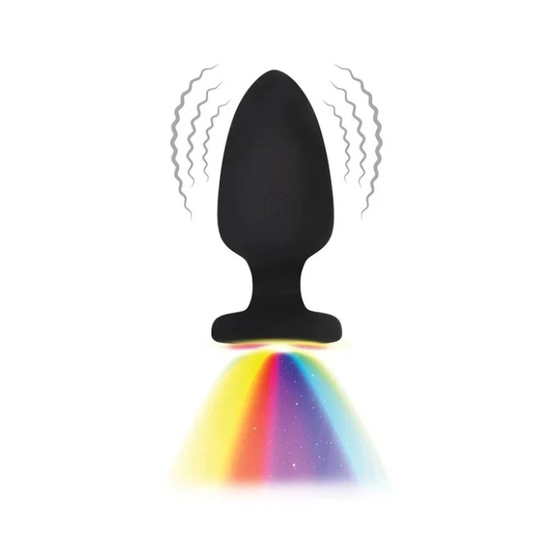 Svetleći analni plug na daljinski | Fantasy Toys LED Butt Plug 10 cm