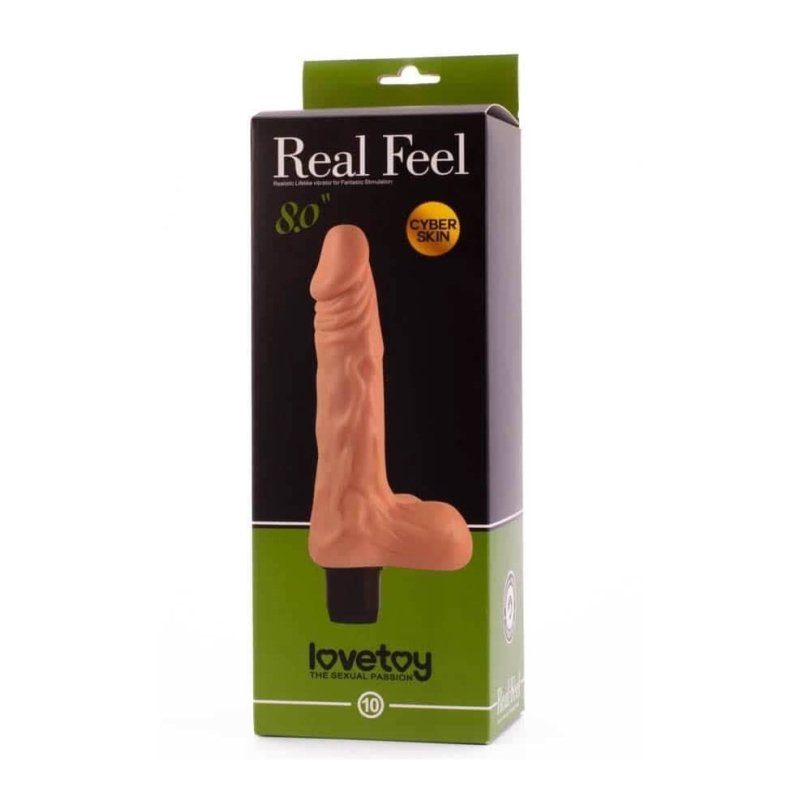 Realistični vibrator sa testisima | Real Feel 20 cm