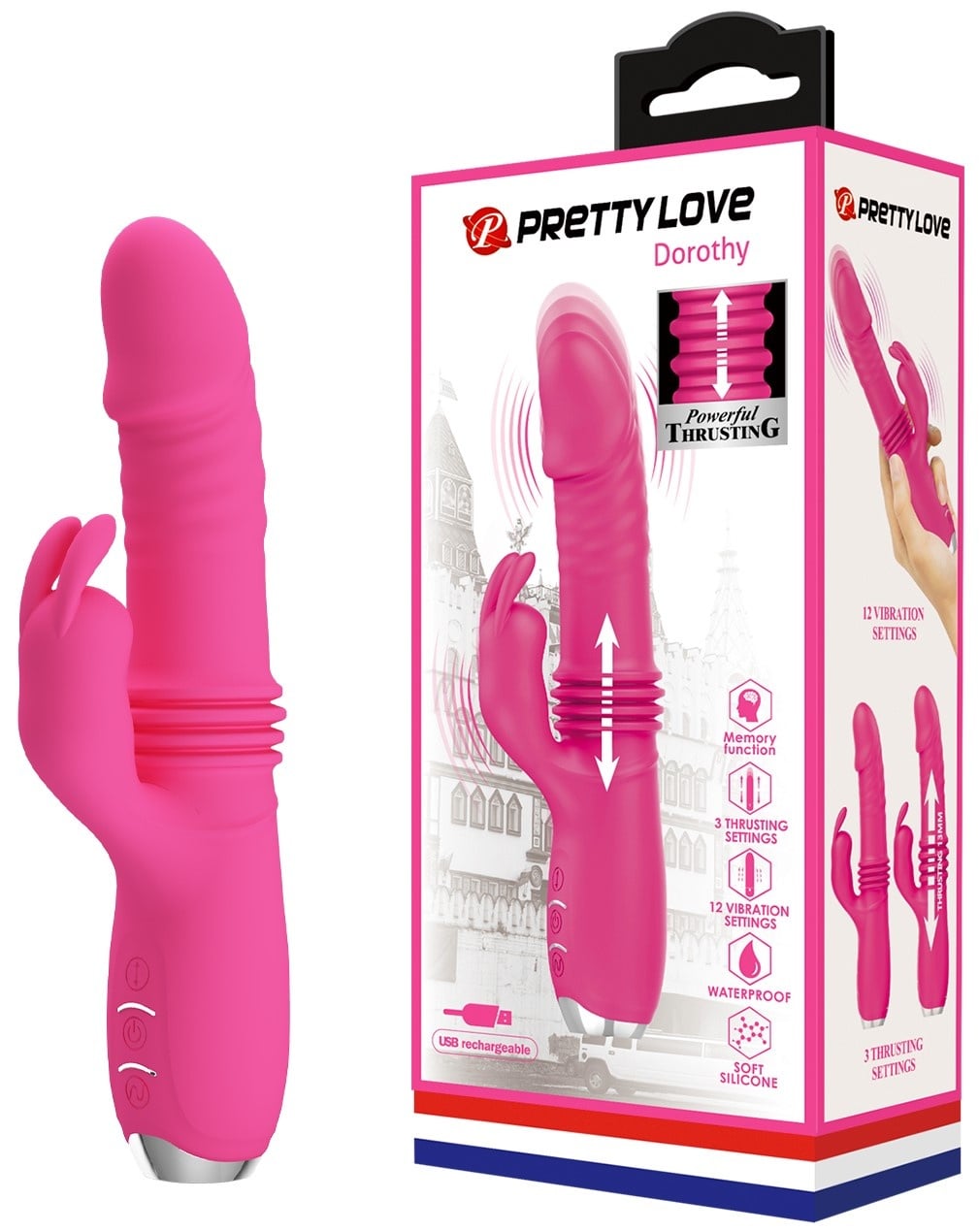 Pokretljivi Rabbit vibrator | Dorothy Pink