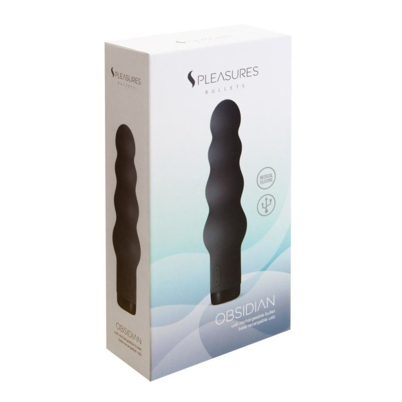 Analni vibrator od silikona | Pleasures Obsidian